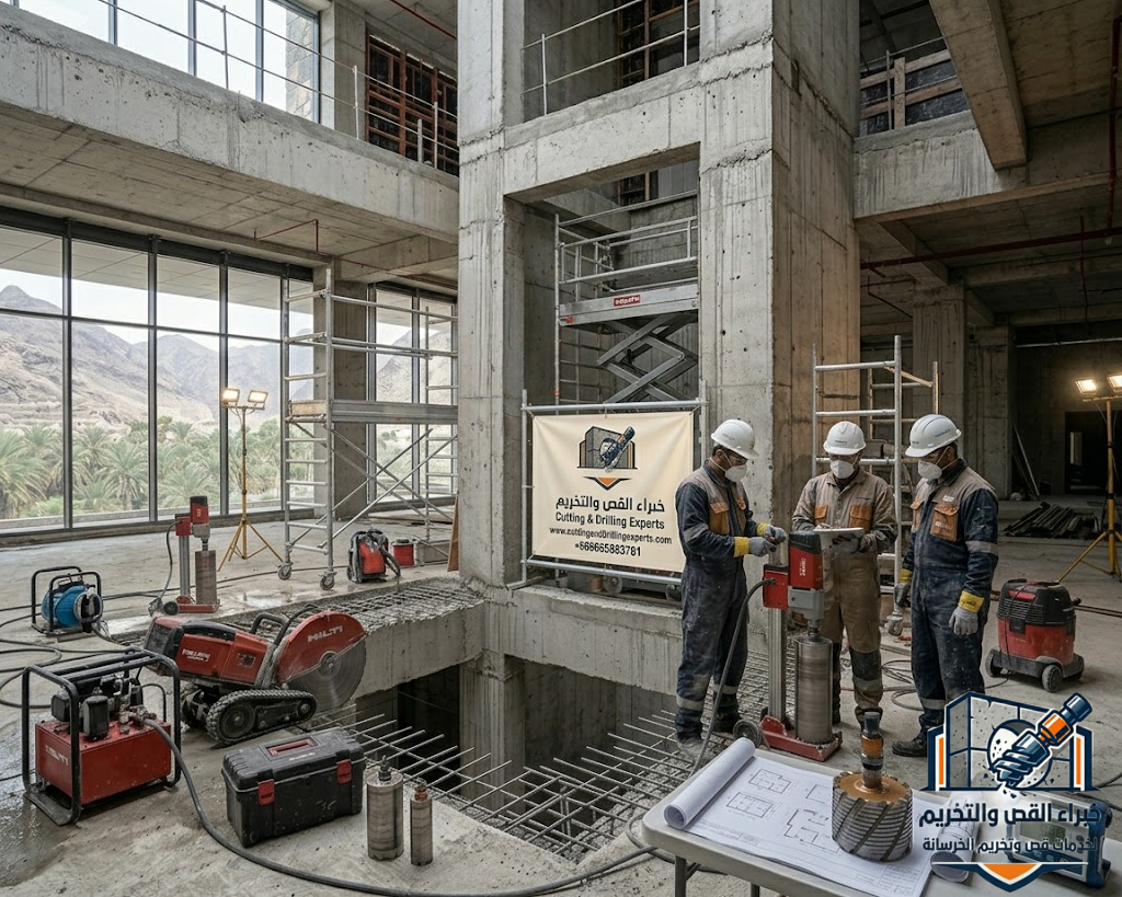  قص أسقف خرسانية بالطائف | خصم 48% لتنفيذ فتحات الأسقف بدقة هندسية | خبراء القص والتخريم | 0565883781     